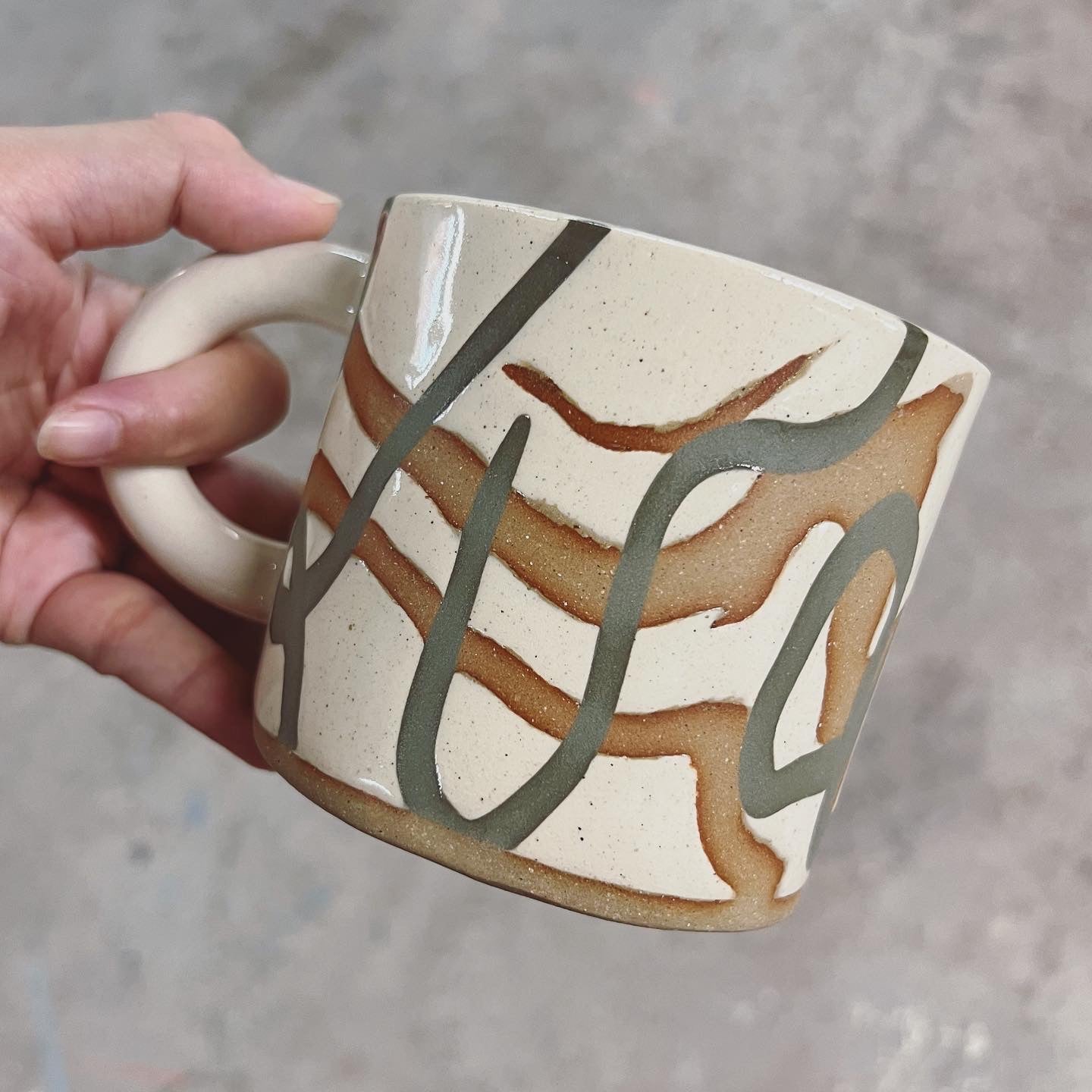 Worm Marbled Mug